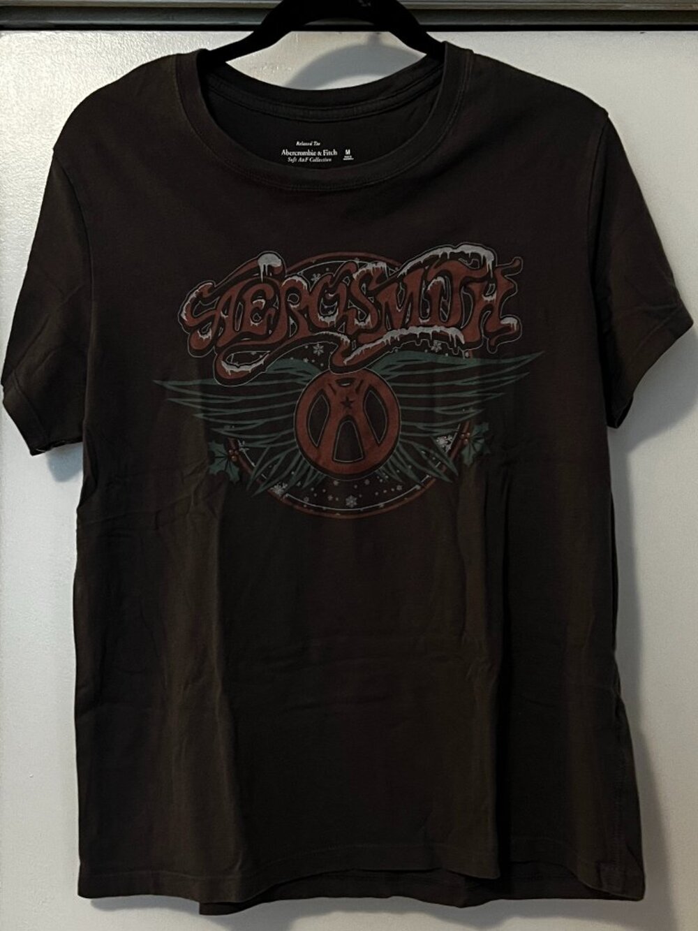 Abercrombie & Fitch Aerosmith Relaxed Band Tee – Medium